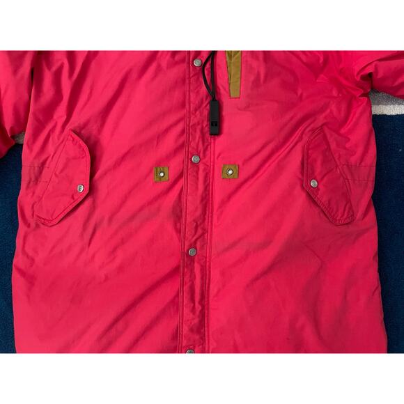 Vtg 90s NFL San Francisco 49ers Triple FaT Goose Down Sideline Long Coat Mens XL - Picture 6 of 14